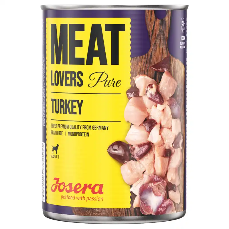 Josera Meatlovers Pure 6 x 400 g - Kalkon (tidigare design) Köp nu