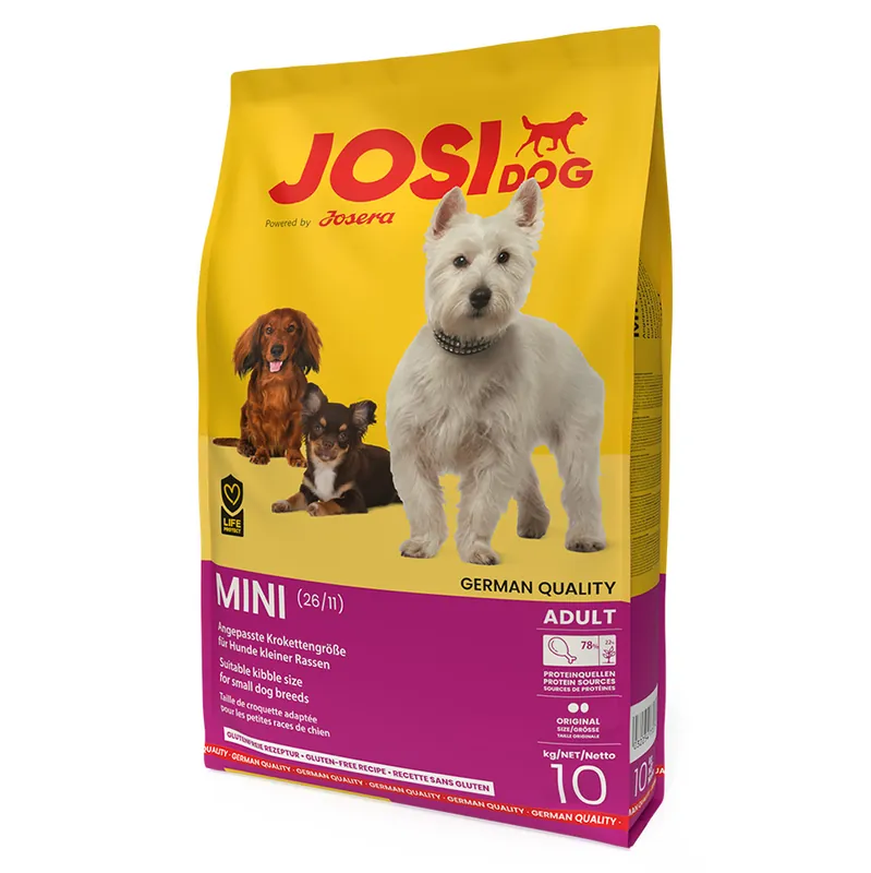 I lager JosiDog Mini - Ekonomipack 2 x 10 kg