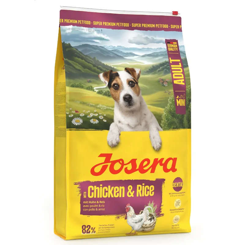 Josera Mini Adult med kyckling & ris - 10 kg Billig