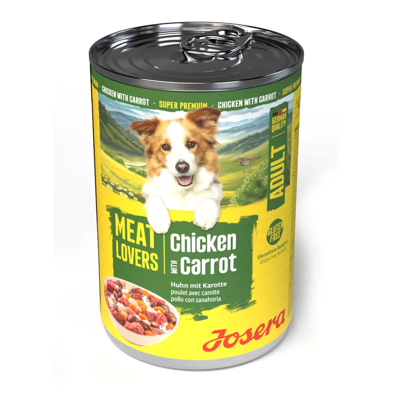 Ekonomipack Josera Meatlovers Menü 24 x 400 g - Kyckling & morot Trygg betalning