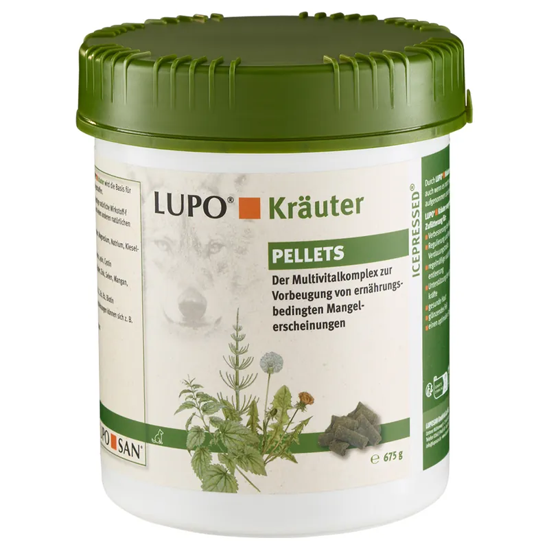 LUPO Kräuter örtpellets - Ekonomipack 4 x 675 g Lågt pris