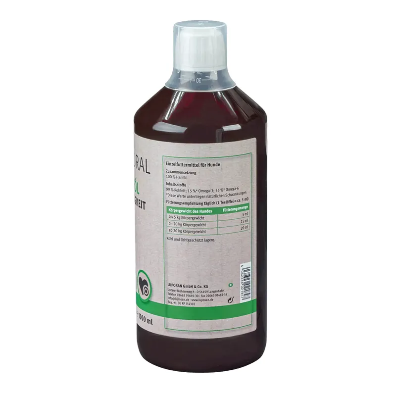 Sista chansen LUPO NATURAL BARF Hampaolja - 1000 ml