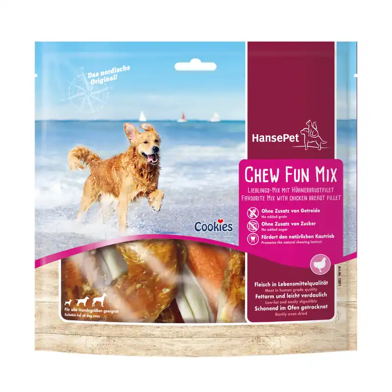 Hansepet Cookies Chew Fun Mix Chicken - Ekonomipack 2 x 380 g I lager