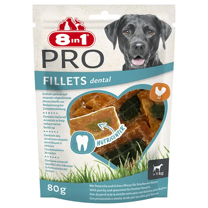 8in1 Fillets Pro Dental - 80 g I lager