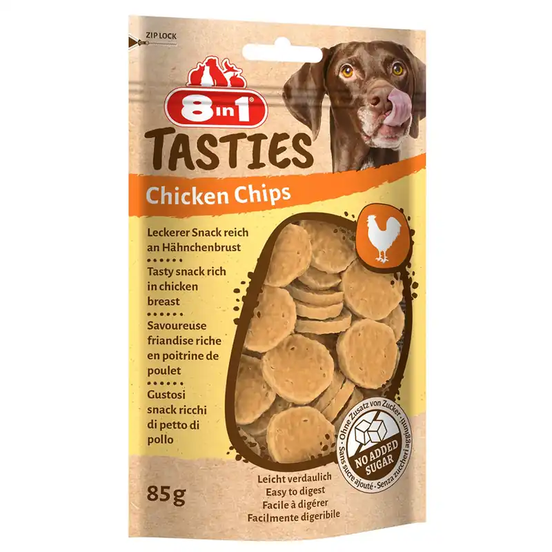 8in1 Tasties Chicken Chips - Ekonomipack 6 x 85 g Reapris