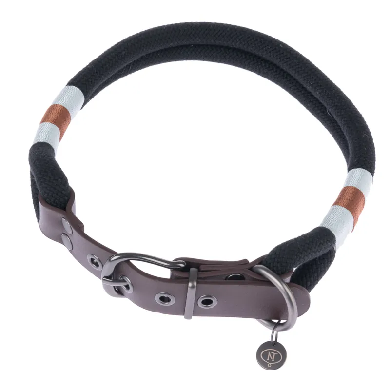 Begränsad tid Nomad Tales Spirit halsband, ebony - Stl. XL 52 - 58 cm halsomfång, B 40 mm