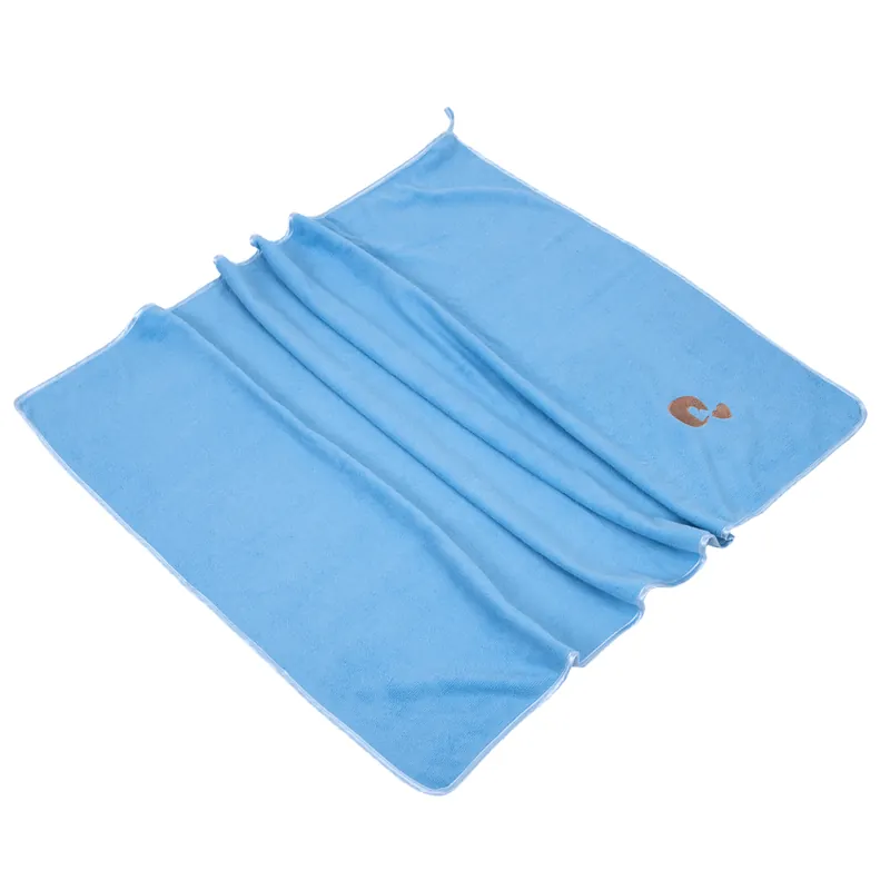 Trygg betalning TIAKI Quick-Dry mikrofiberhandduk - L 100 x B 70 cm, blå