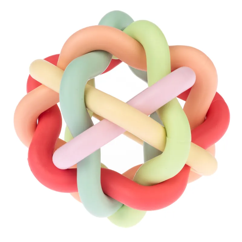 Kundfavorit TIAKI Rainbow Ball TPR hundleksak - Ø 10,5 cm