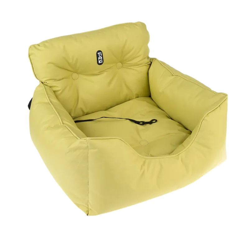 Trygg betalning TIAKI Neon bilsäte för hundar - L 53 x B 50 x H 35 cm