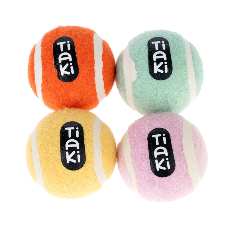 Utförsäljning TIAKI tennisbollar för hundar i set - 4 st (ca Ø 5 cm)