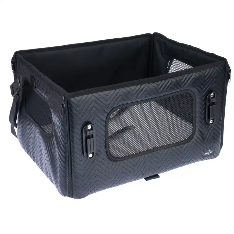 Bästa pris Nomad Tales bilbarnstol för hundar, svart - L 47,5 x B 38 x H 27,5 cm