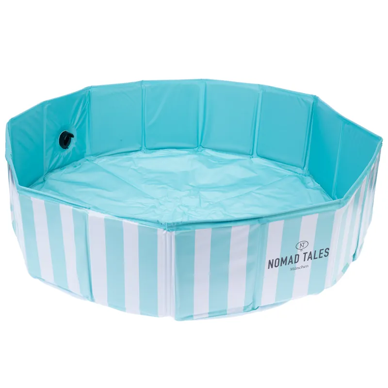 Populär Nomad Tales Bloom randig hundpool - Ø 80 x H 20 cm