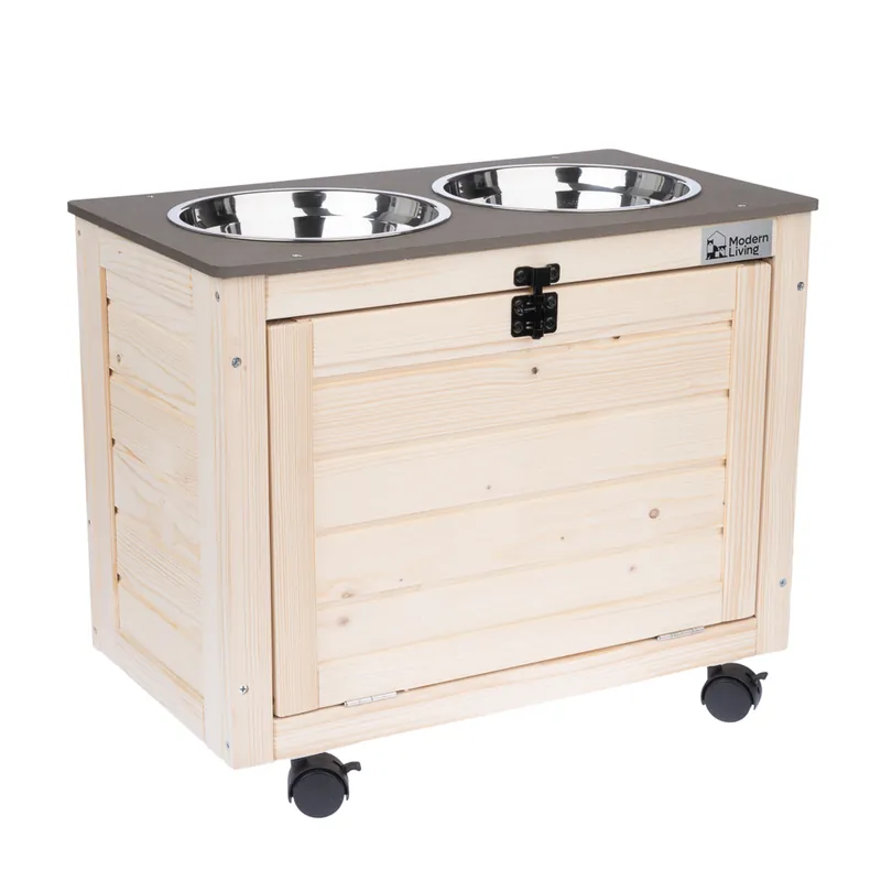 Begränsat antal Modern Living matbar med skålar Inari - L 53 x B 30 x H 43,5 cm