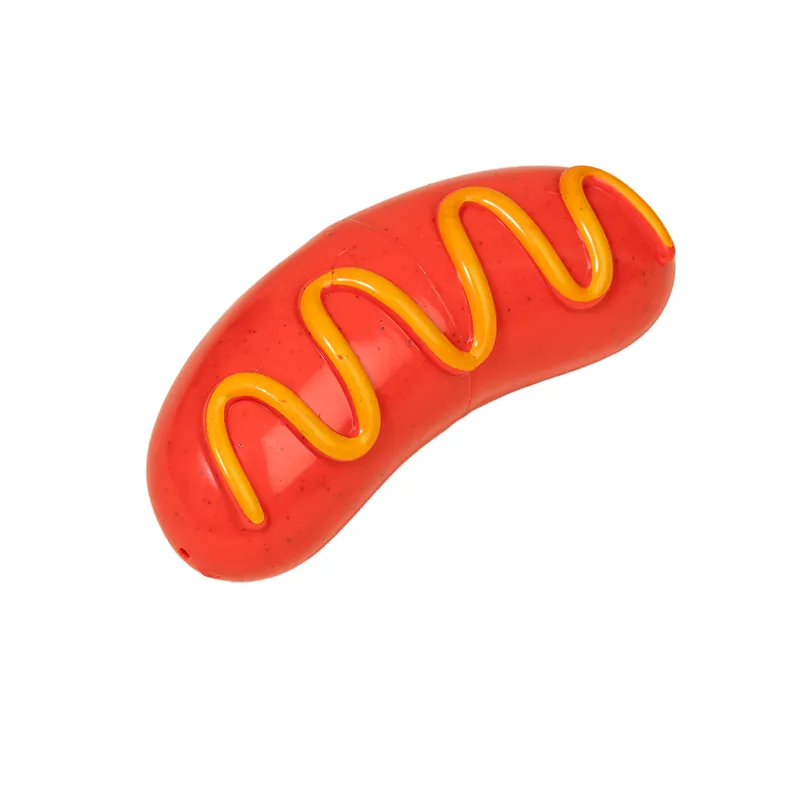 Säker betalning TIAKI Ultrastark Tuggleksak Hotdog - Ø 6,5 x L 15 cm