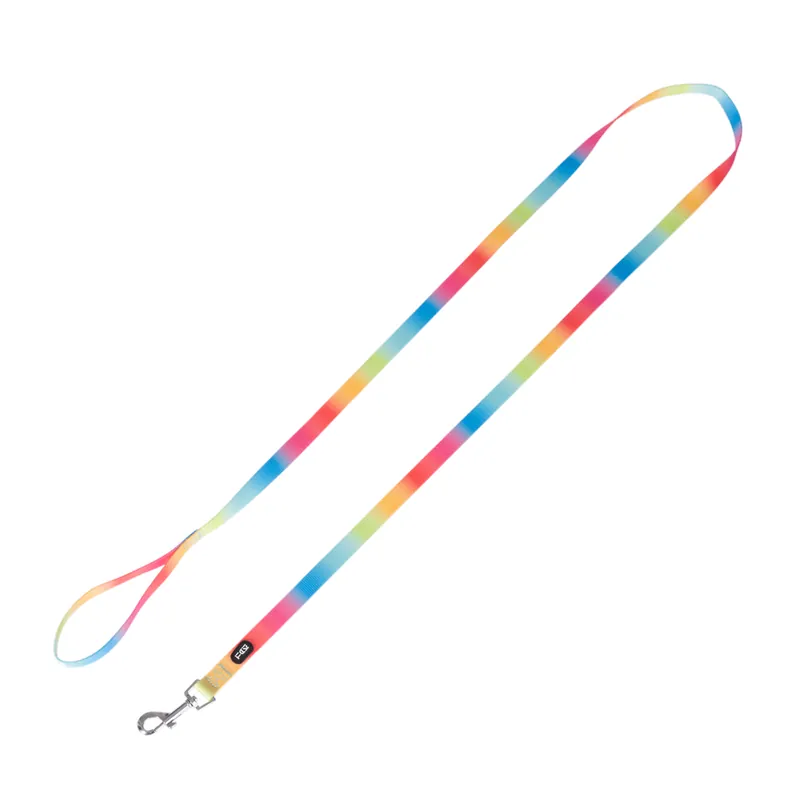 Nyhet TIAKI Rainbow hundkoppel - Storlek M 200 cm långt, 20 mm brett