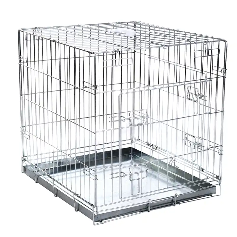 Sista chansen Double Door bur med bekväm kudde - Storlek M L 78 x B 55 x H 61 cm