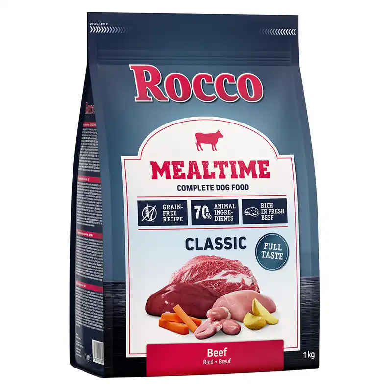 prisnedsättning Rocco Mealtime - rikt på nötkött - 1 kg
