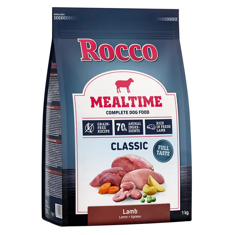 Expressleverans Rocco Mealtime - rikt på färskt lamm - Ekonomipack 5 x 1 kg