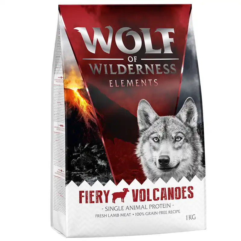 Köp nu Wolf of Wilderness "Fiery Volcanoes" - Lamb - 1 kg
