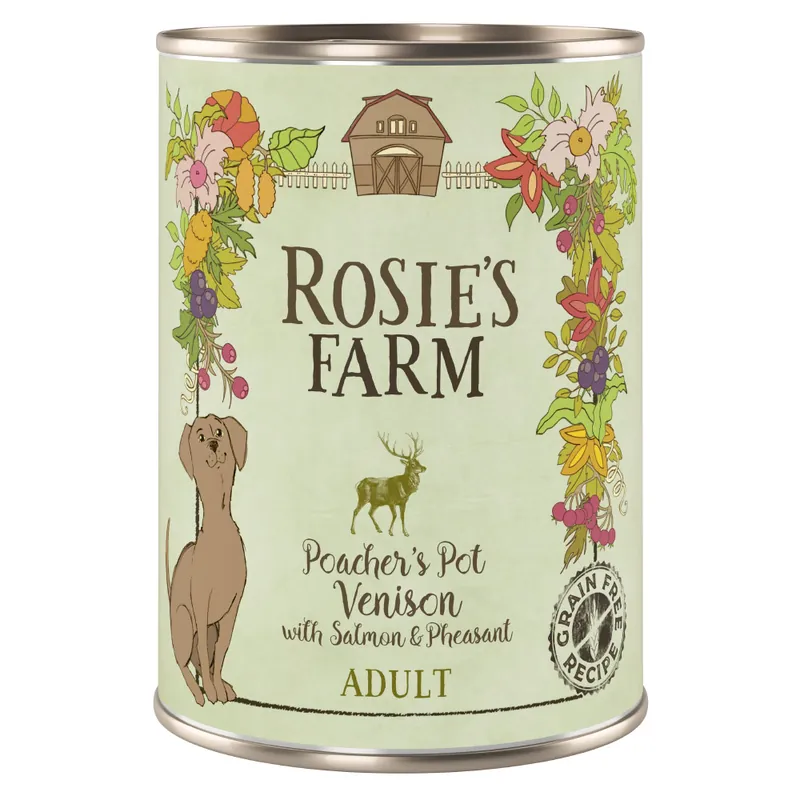 Ekonomipack Rosie‘s Farm Adult 24 x 400 g - Venison & Pheasant with Salmon Endast denna vecka