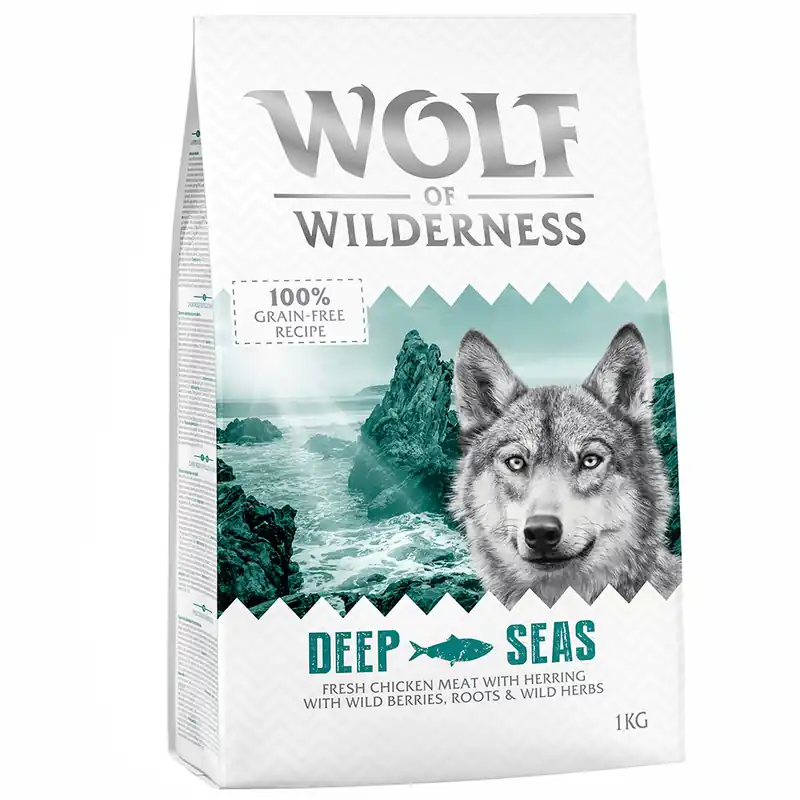 Sista chansen Wolf of Wilderness Adult "Deep Seas" sill - spannmålsfritt - 1 kg