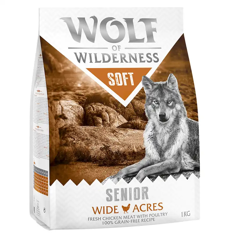 I lager Wolf of Wilderness Senior Soft - Wide Acres - Chicken - 1 kg