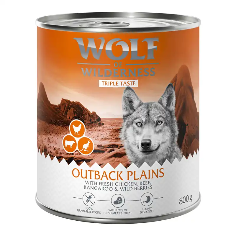 Wolf of Wilderness The Taste Of 6 x 800 g - The Taste Of The Outback Sista chansen