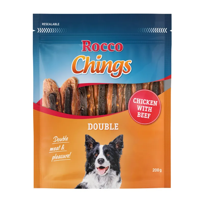 Rocco Chings Double - Kyckling & nötkött 200 g Säker betalning