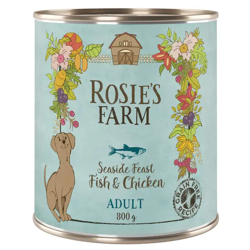 Premium Rosie‘s Farm Adult 6 x 800 g - Fisk & kyckling