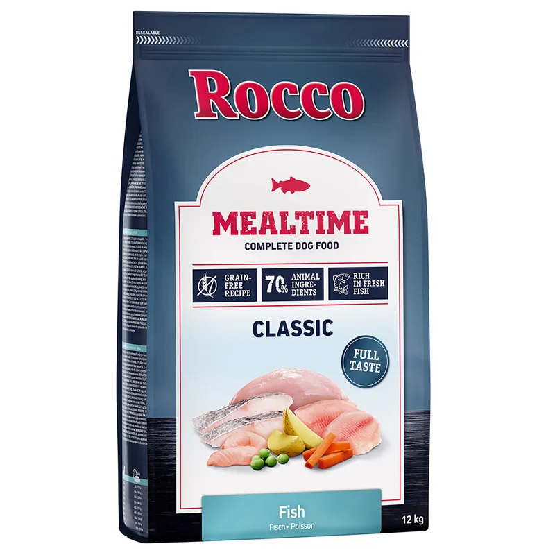 Bästa pris Rocco Mealtime - med färsk fisk - Ekonomipack 2 x 12 kg