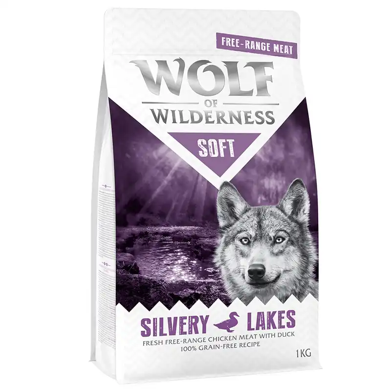 Wolf of Wilderness Soft Silvery Lakes - Free Range - Chicken & Duck - 1 kg Bästa pris