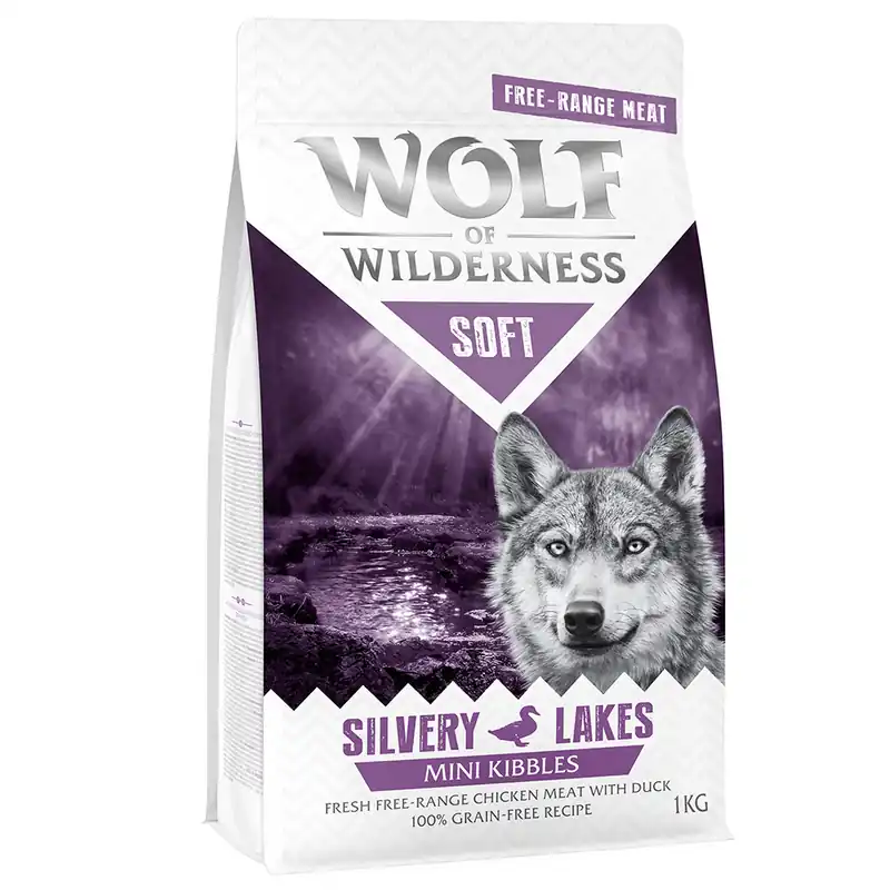 Billigare Wolf of Wilderness Mini Soft - Silvery Lakes - Free Range Chicken & Duck 5 x 1 kg