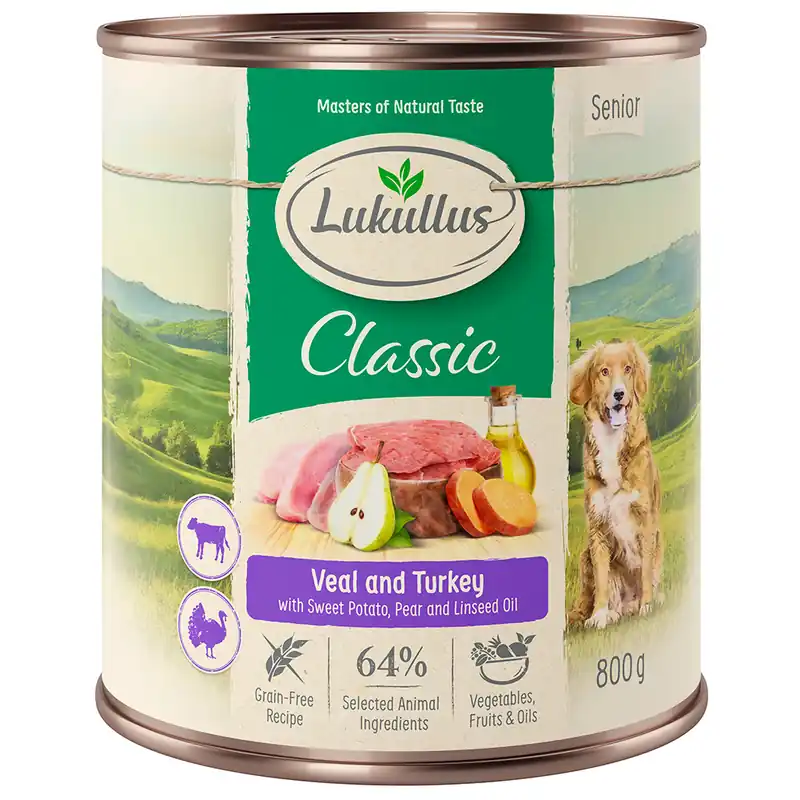 Premium Lukullus Naturkost Senior Grain Free - 6 x 800 g