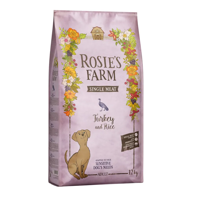 Rosie‘s Farm Single Meat Adult Kalkon & ris - 12 kg Snabb leverans