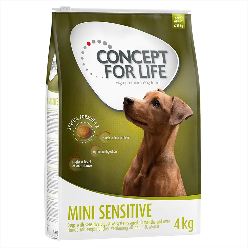 Concept for Life Mini Sensitive - Ekonomipack 2 x 4 kg Billigare