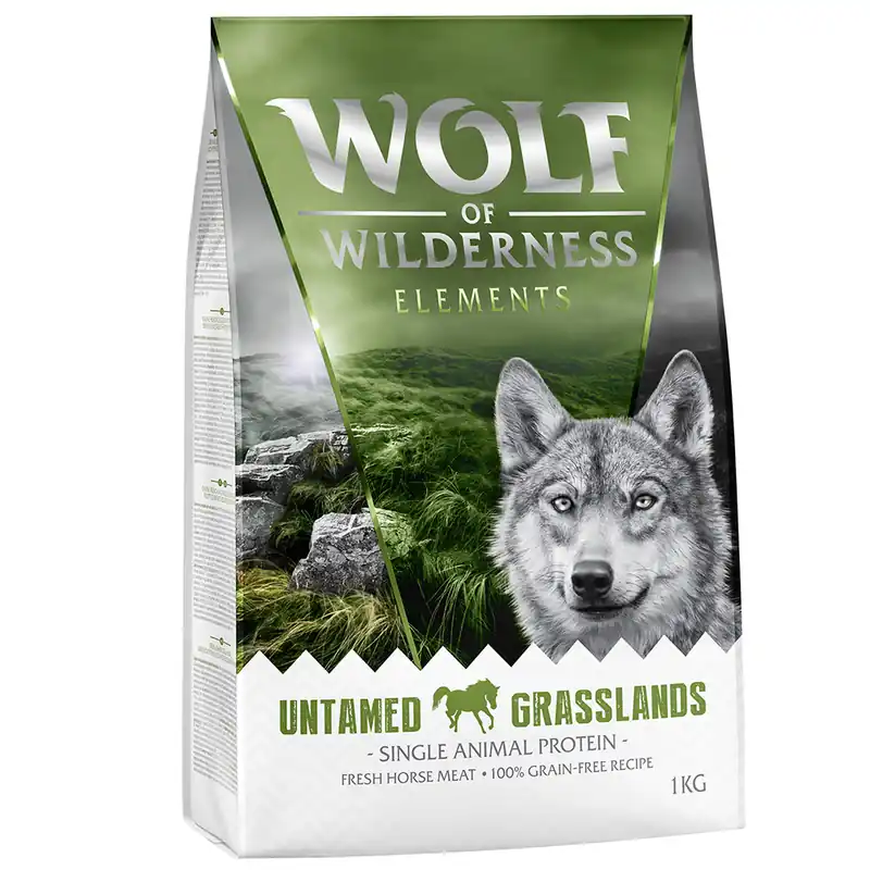 Köp online Wolf of Wilderness "Untamed Grasslands" Horse - Grain Free - 5 x 1 kg