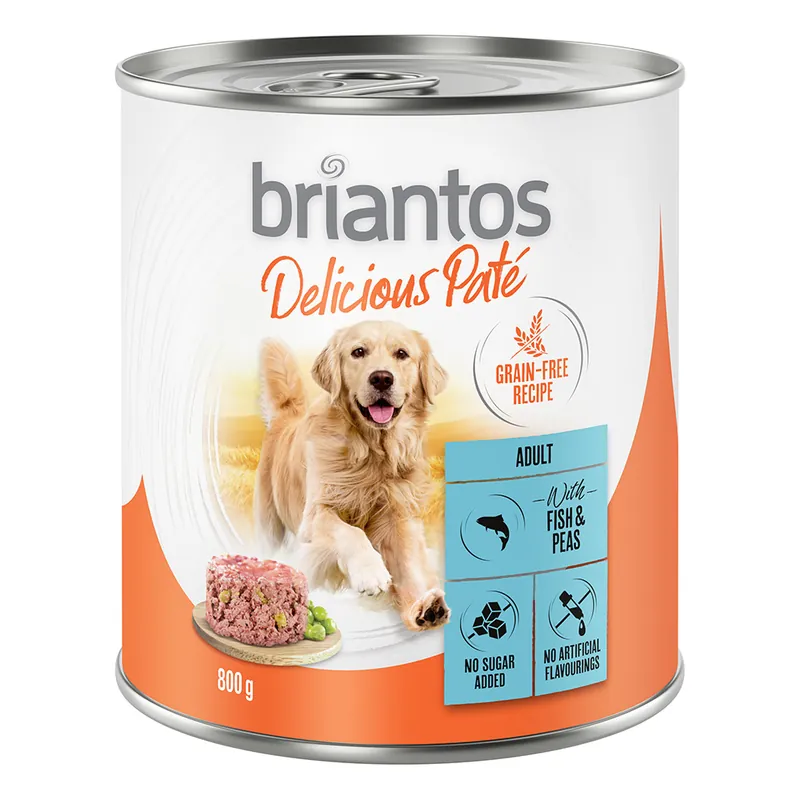 Rabatt Briantos Delicious Paté 6 x 800 g - Fisk & ärtor