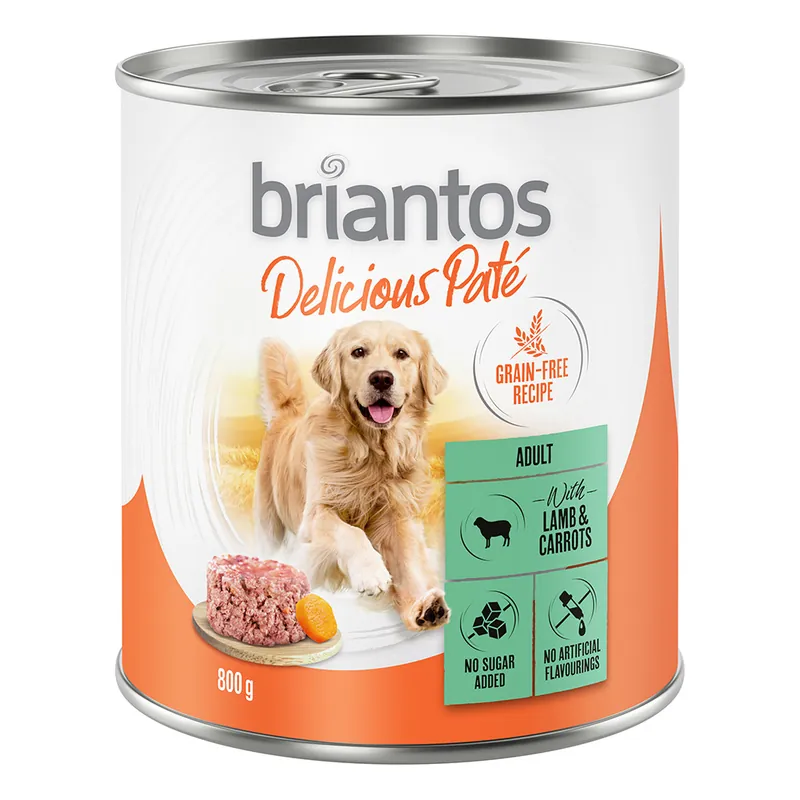 Köp online Briantos Delicious Paté 6 x 800 g - Lamm & morötter