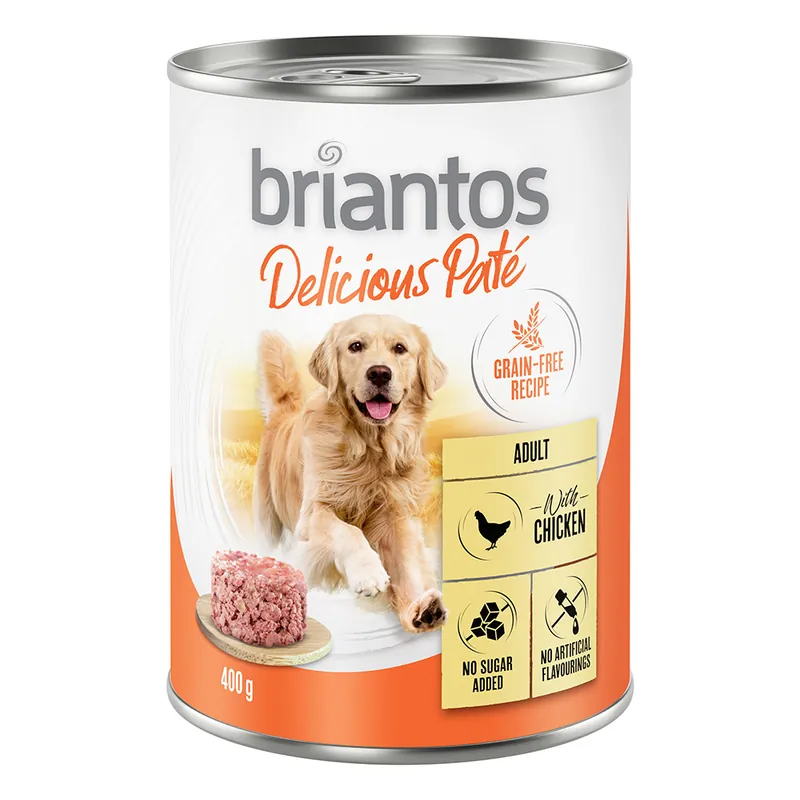 Ekonomipack Briantos Delicious Paté 24 x 400 g - Kyckling Lägg i varukorgen
