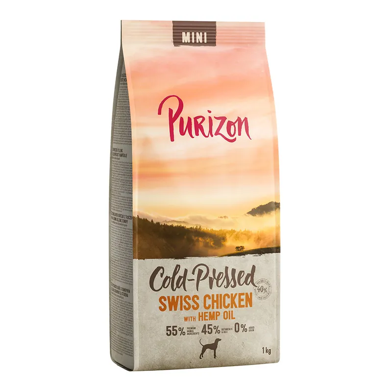 Purizon Cold Pressed Mini Swiss Chicken with Hemp Oil - 1 kg Köp nu