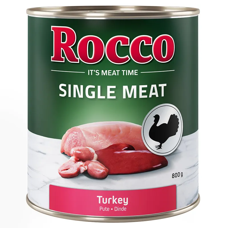 Rocco Single Meat 6 x 800 g - Kalkon Rea