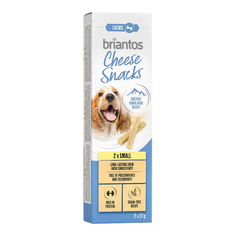Briantos Cheese Snack för hundar - Ekonomipack Small (4 x 27 g) Kampanj