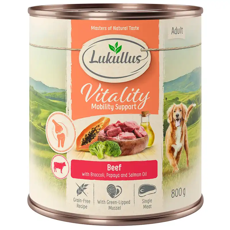 Lägg i varukorgen Lukullus Vitality Joint Nötkött (spannmålsfritt) - 6 x 800 g