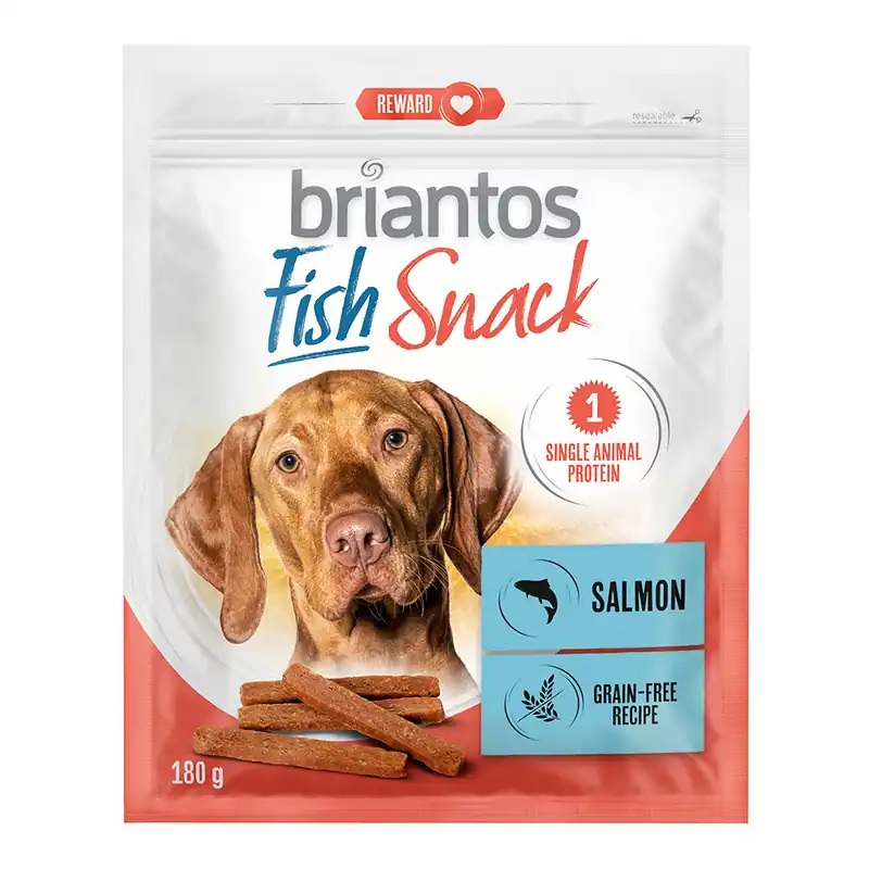 Briantos Fish Snacks med tonfisk och lax för hundar - Ekonomipack Tonfisk 2 x 180 g Billigare
