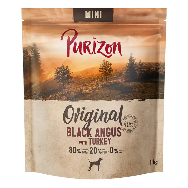 Sista chansen Purizon Mini Adult Black Angus & Turkey - 1 kg