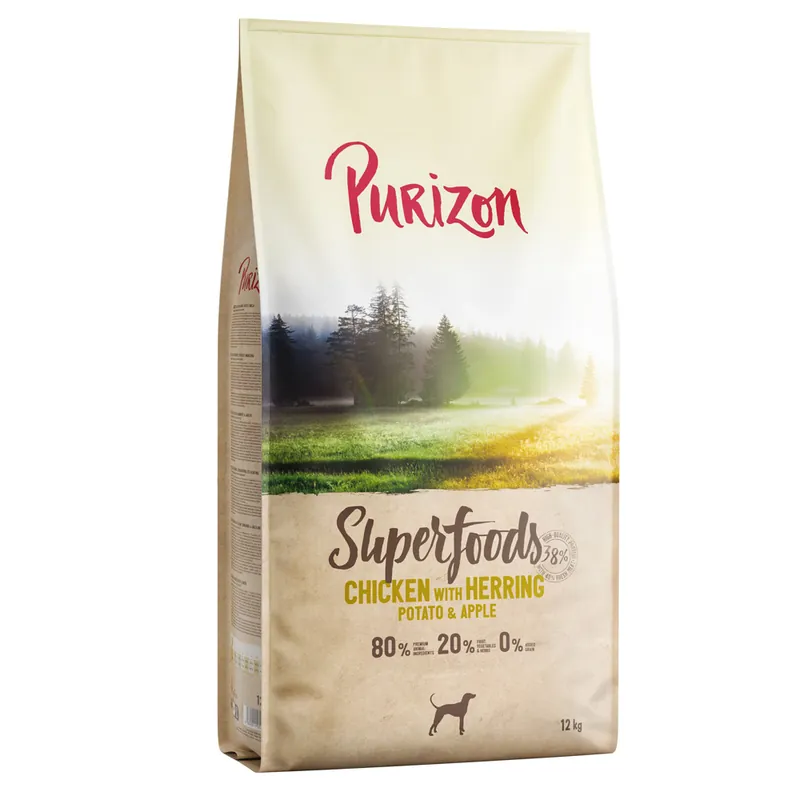 Purizon Superfoods Chicken with med Herring, Potatoes & Apples - 12 kg Nyhet