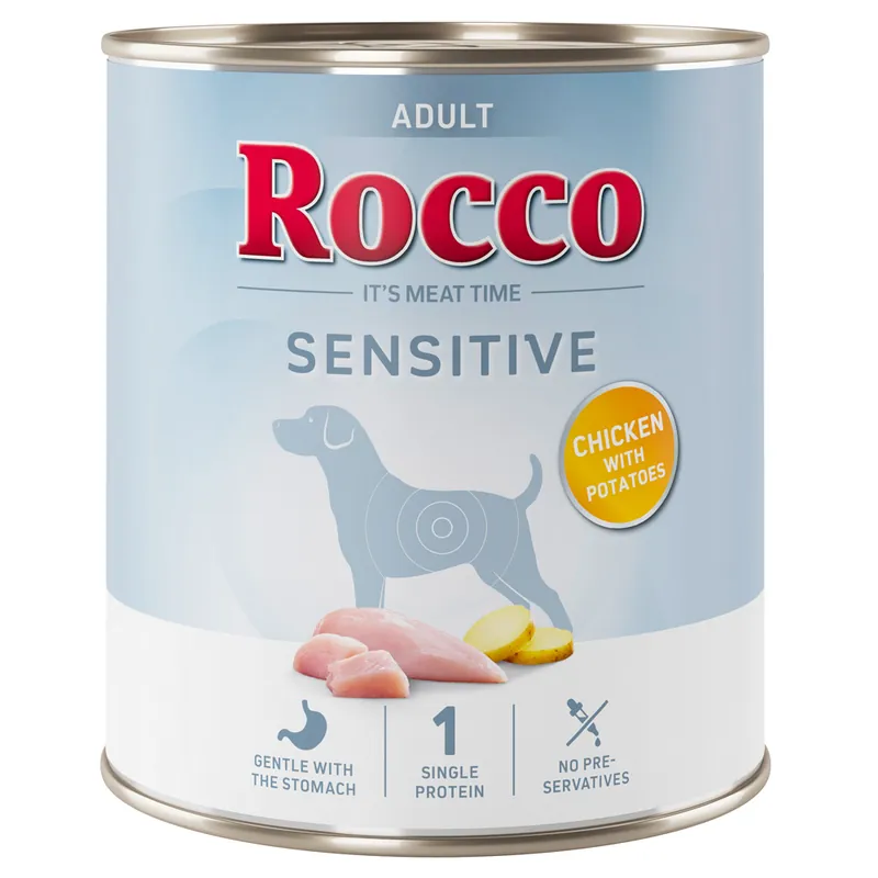 Beställ nu Rocco Sensitive 6 x 800 g - Nytt recept Kyckling & potatis