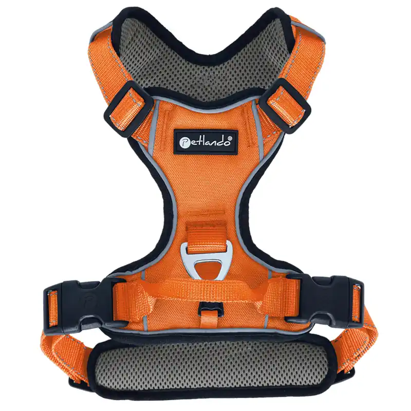 Säker betalning Petlando Outdoor sele, orange - Storlek S 46 - 56 cm bröstomfång