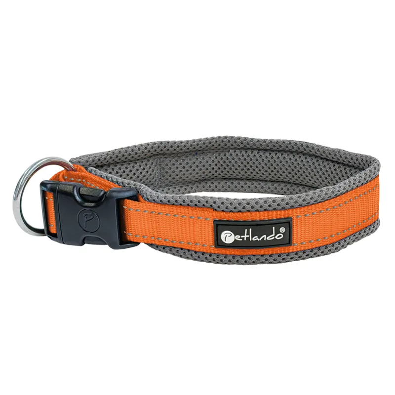 Bästa pris Petlando Outdoor halsband, orange - Storlek L 50 - 55 cm halsomkrets, 40 mm bred
