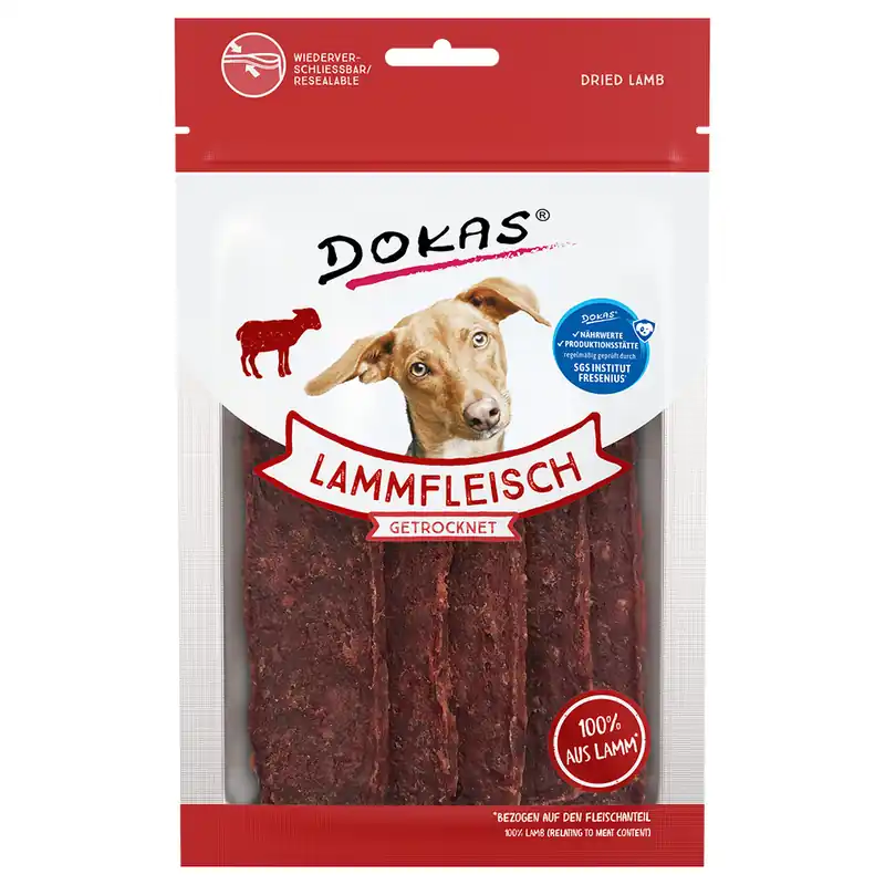 Endast denna vecka Dokas torkat lammkött - Ekonomipack 2 x 70 g